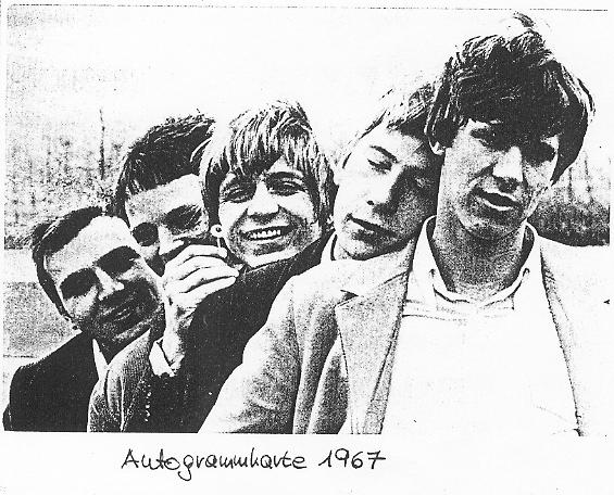 Mushroams Autogrammkarte 1967